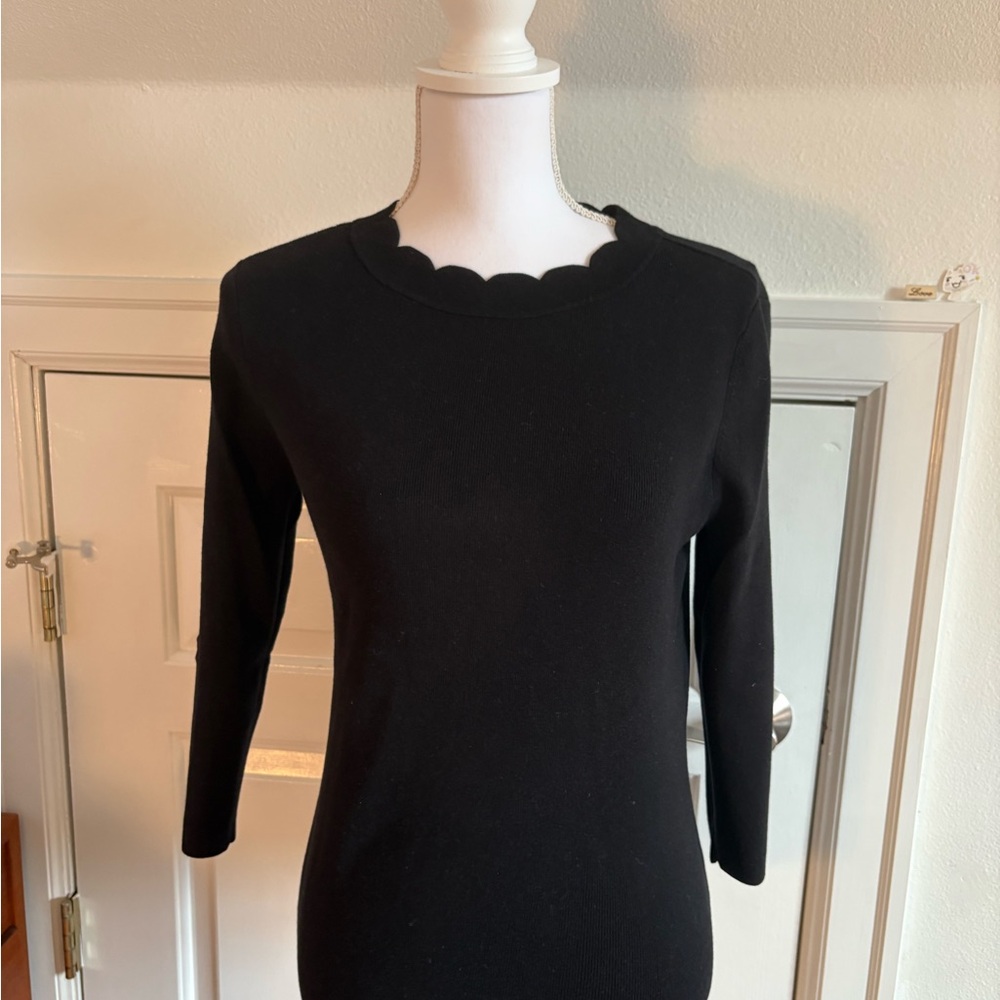 Halogen Black Knit Top